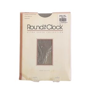 NIB VNTG RTC Control Top Ultra Sheer Sandaltoe Tights Hosiery Pantyhose Legwear